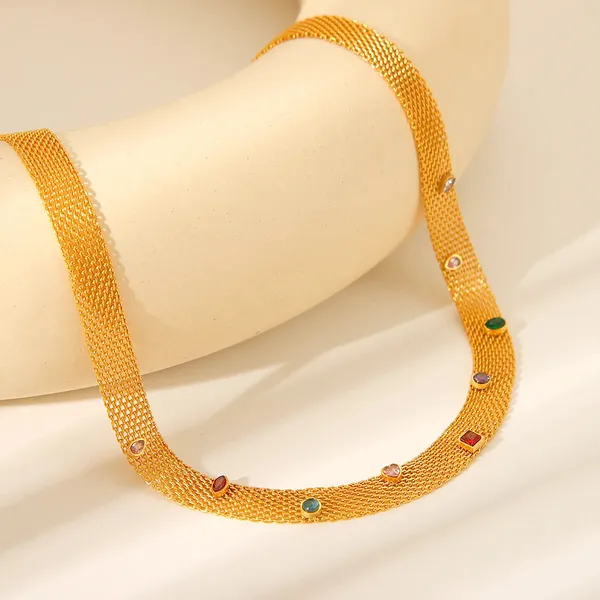 Gold_Gem_Mesh_Necklace_For_Women
